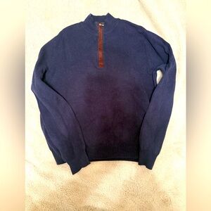 Nordstrom Men's Navy Zip-Up Sweater